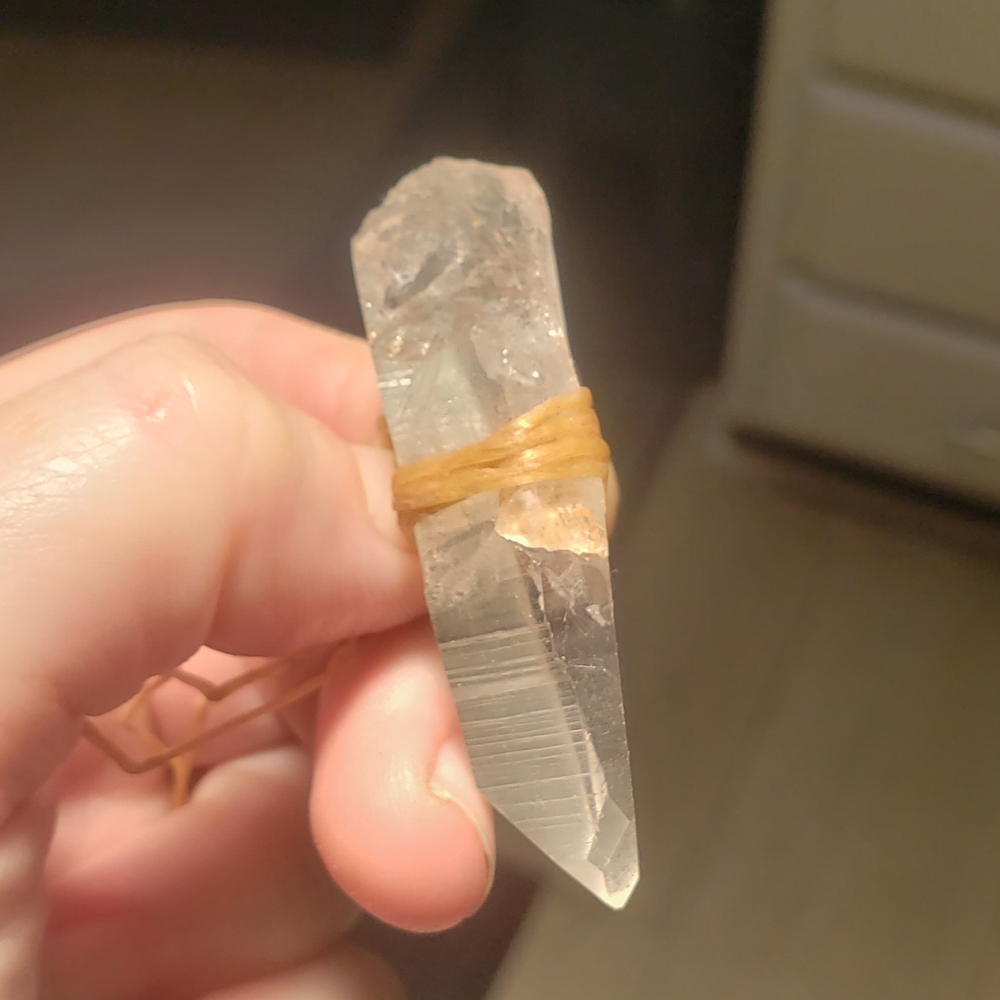 Clear Quartz Crystal Pendant